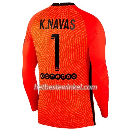 Paris Saint Germain K.Navas 1 Doelman Voetbalshirts Thuis 2020/21 - LS